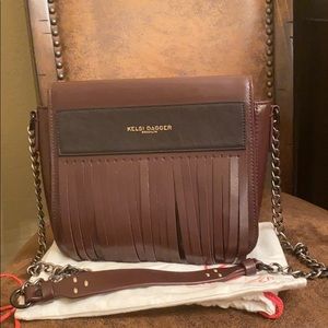 Kelsi Dagger fringe leather purse